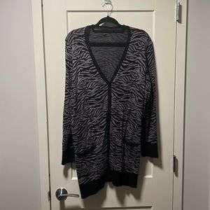 Torrid Zebra striped cardigan